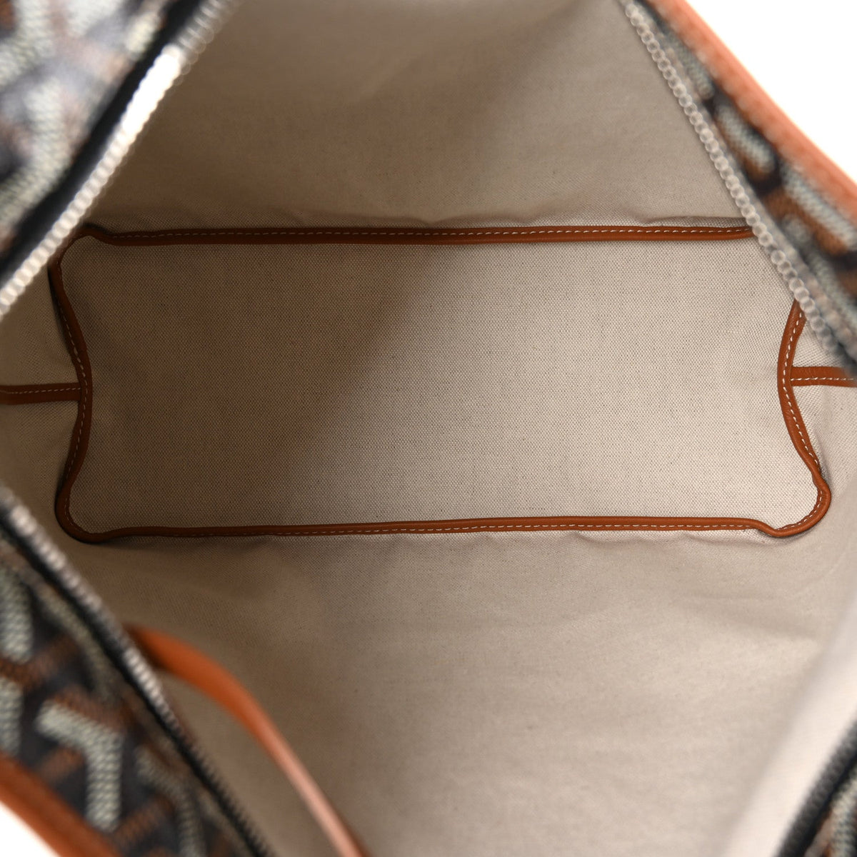 GOYARD Bohème Hobo Shoulder Bag – Black & Gold with Brown Leather Trim