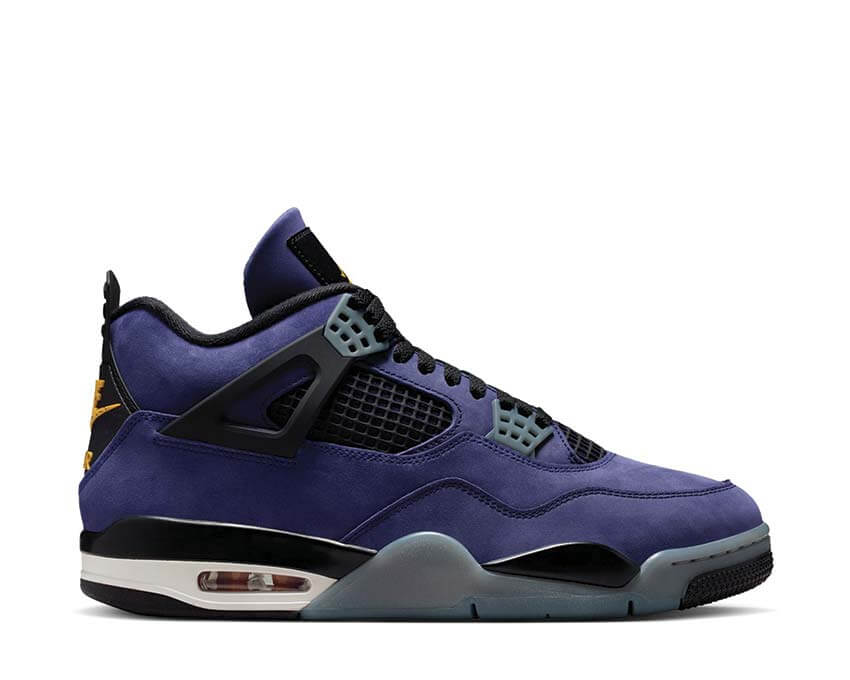 Air Jordan 4 Retro Lakers – Purple & Yellow Sneakers
