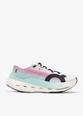 On White, Pink and Mint Gradient Sneakers with Cutout Sole