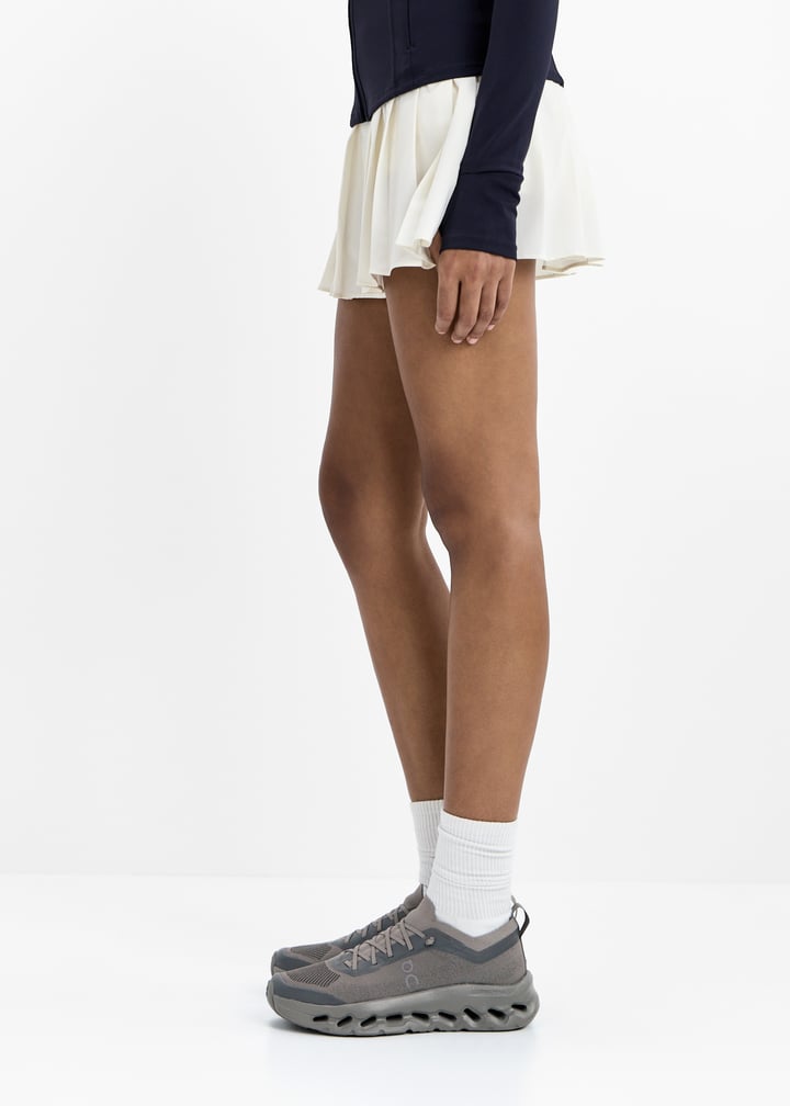 On Grey Lace-Up Sneakers with Sculpted Cutout Sole