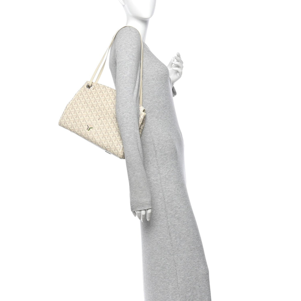 GOYARD Goyardine Rouette PM Shoulder Tote Bag - Sand