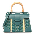 GOYARD Goyardine Structured Mini Saigon Bag - Green
