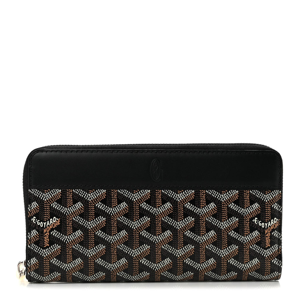 GOYARD Goyardine Matignon GM Zip-Around Wallet - Black