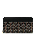 GOYARD Goyardine Matignon GM Zip-Around Wallet - Black