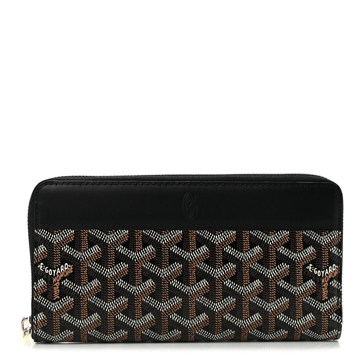 GOYARD Goyardine Matignon GM Zip-Around Wallet - Black