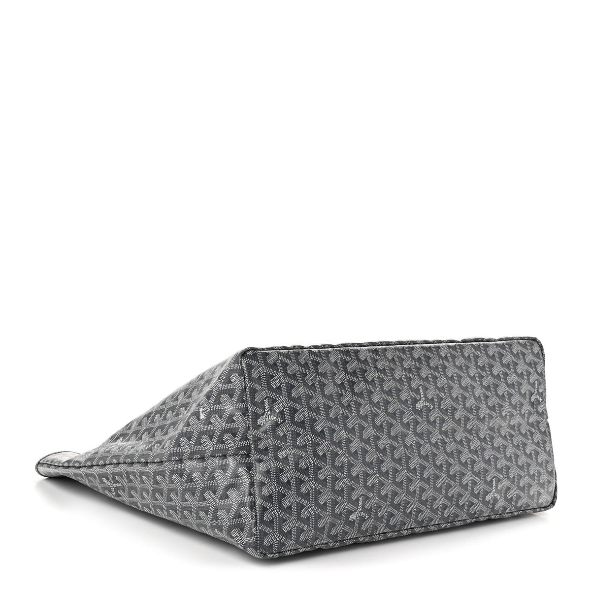 GOYARD Saint Louis GM Tote Bag – Grey Chevron Canvas & Leather Trim
