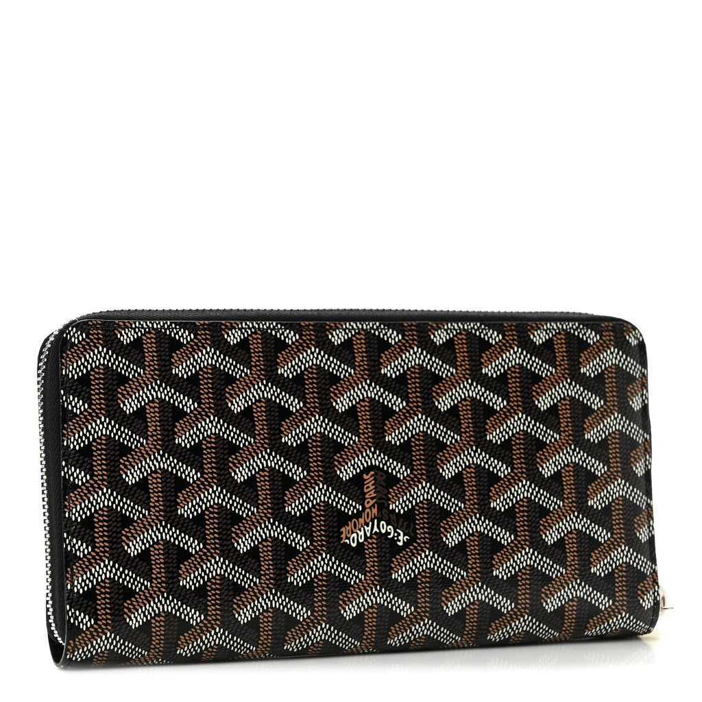 GOYARD Goyardine Matignon GM Zip-Around Wallet - Black