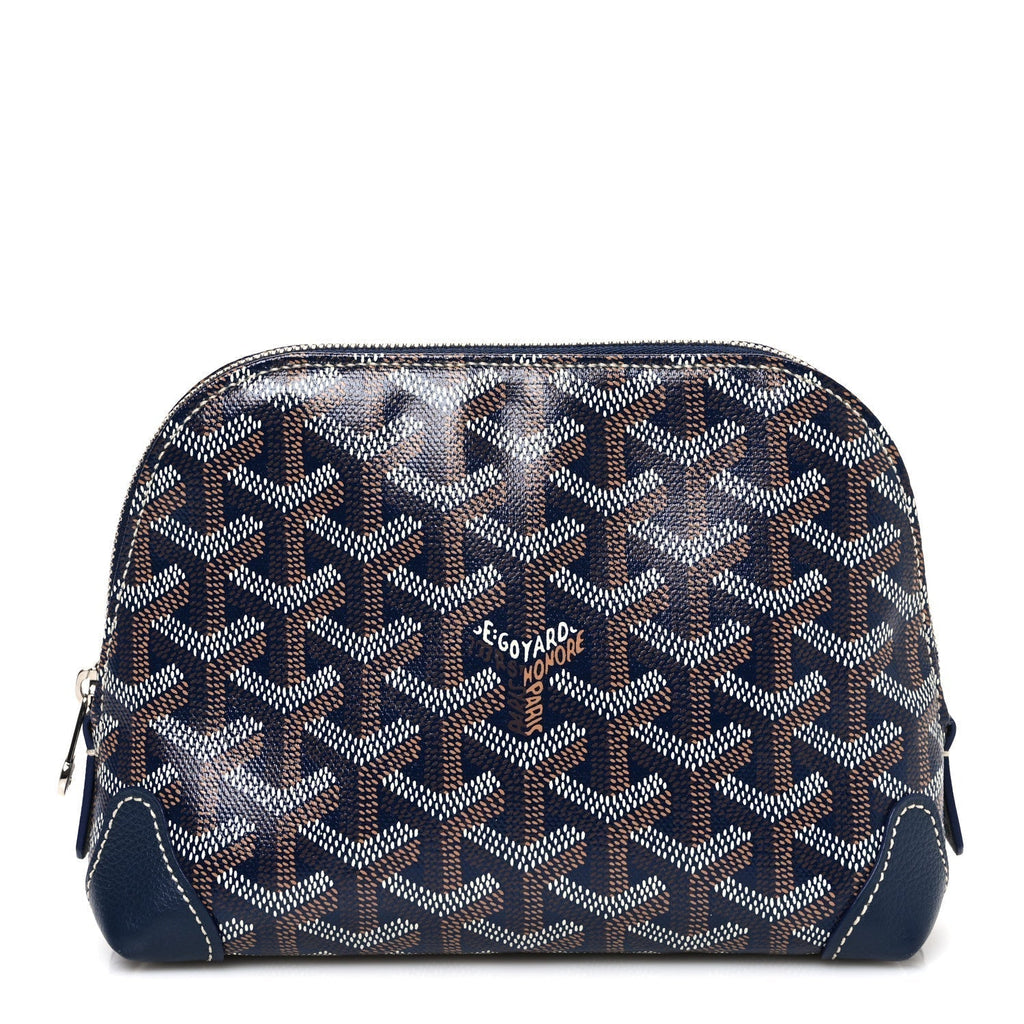 Goyard Vendôme Toiletry Pouch – Navy Blue Goyardine Canvas