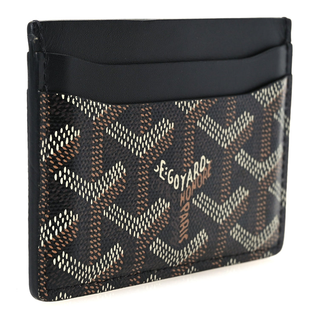 GOYARD Goyardine Saint Sulpice Card Holder – Black