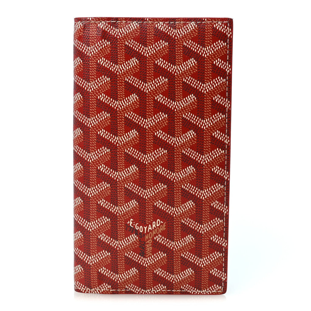 GOYARD Goyardine Saint Roch Bifold Wallet - Red