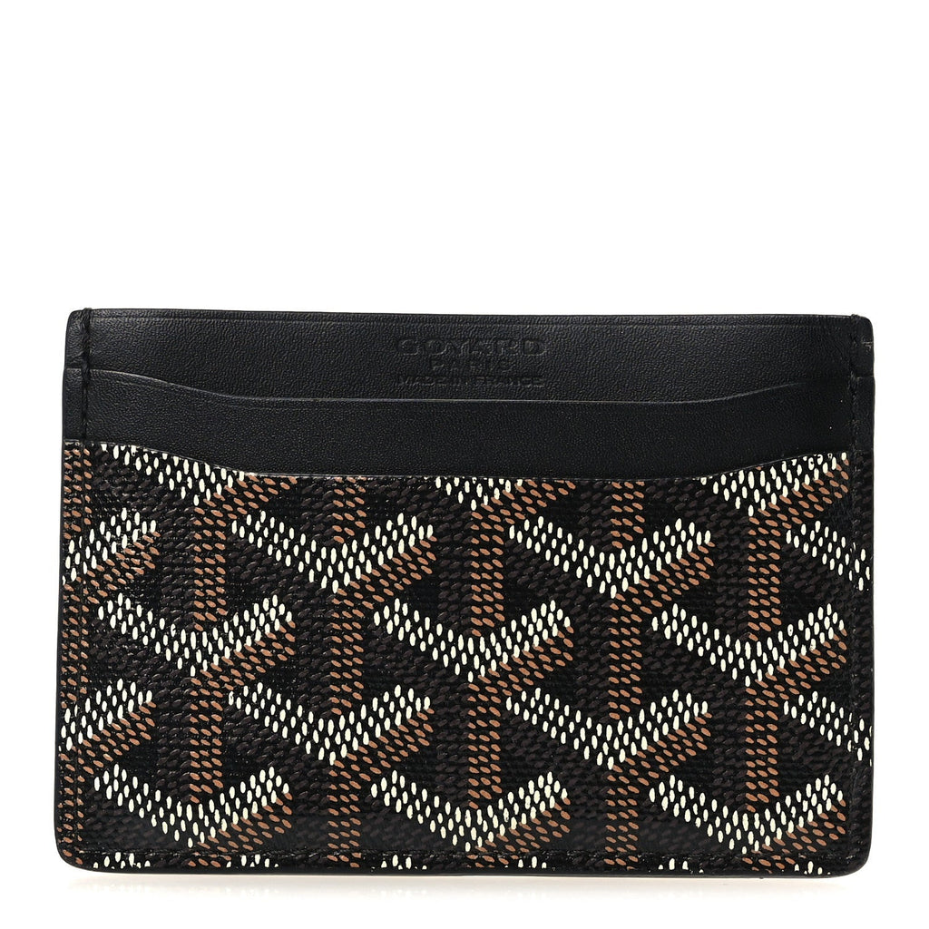 GOYARD Goyardine Saint Sulpice Card Holder – Black
