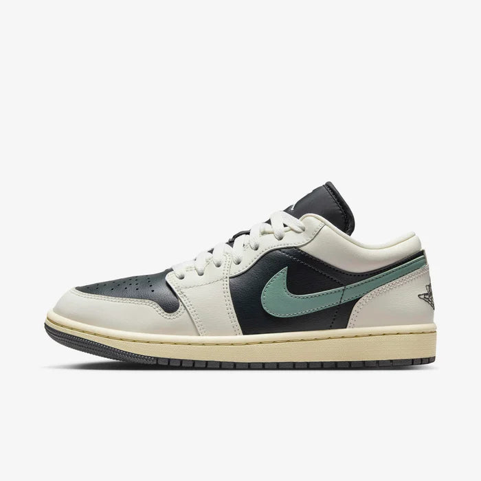 Air Jordan 1 Low Sneakers – Off-White, Black & Sage Green