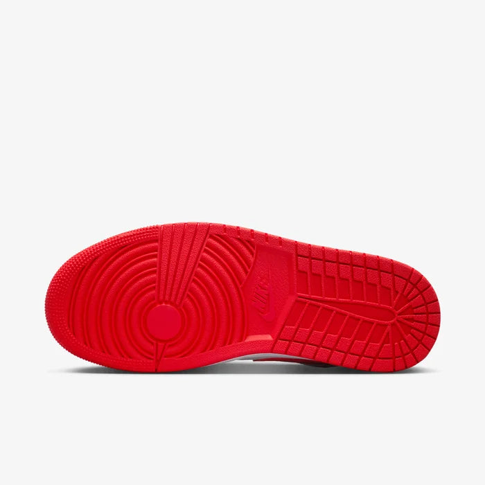 Air Jordan 1 Low Red & White Sneakers