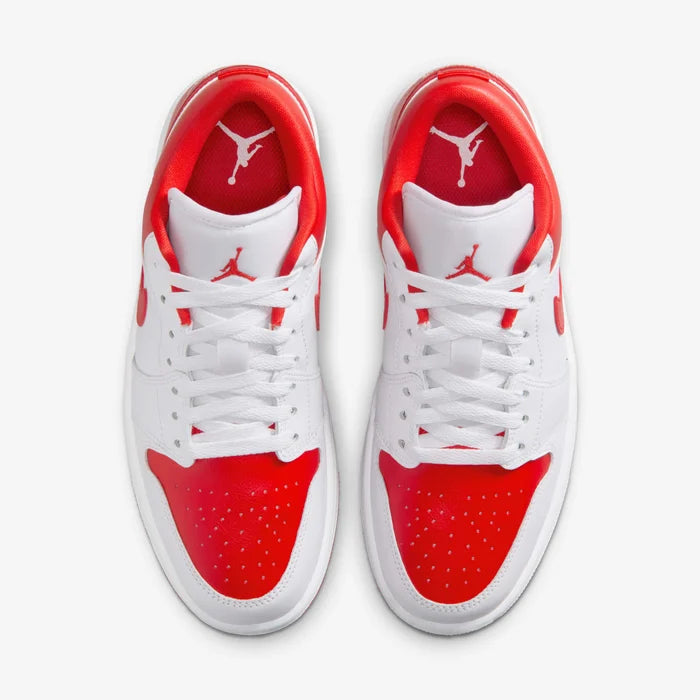 Air Jordan 1 Low Sneakers – White & Red