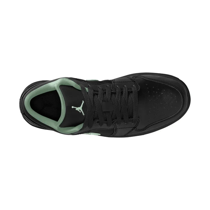 Air Jordan 1 Low Sneakers – Black & Mint Green