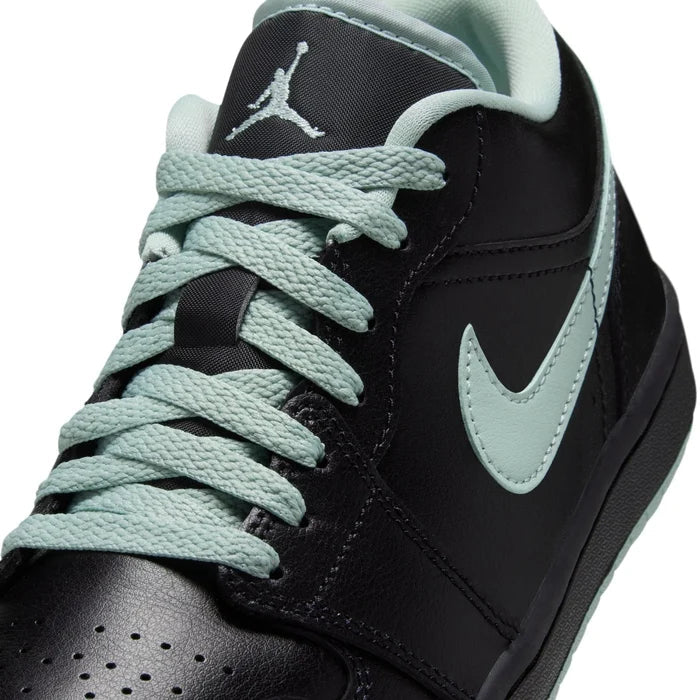Air Jordan 1 Low Sneakers – Black & Mint Green
