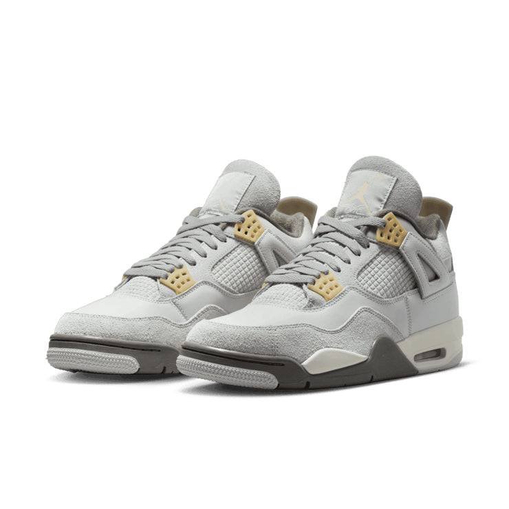 Air Jordan 4 Retro Craft – Grey & Cream Sneakers