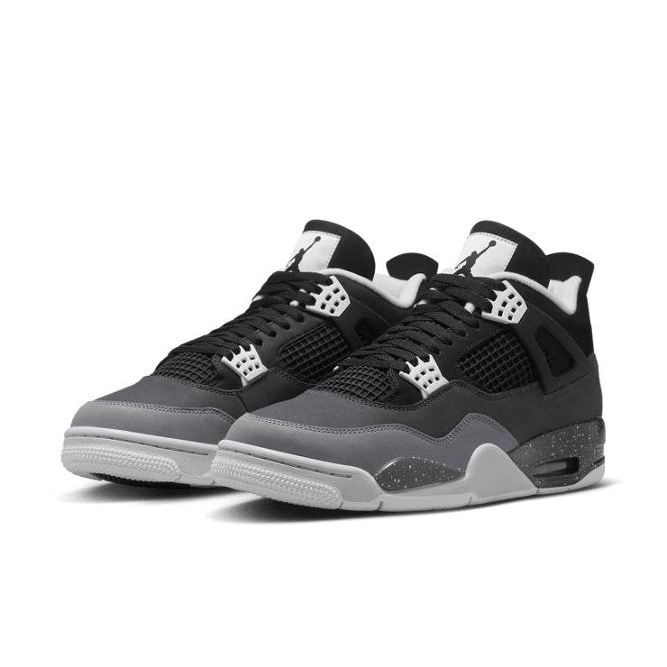 Air Jordan 4 Retro Fear – Black & Grey Sneakers
