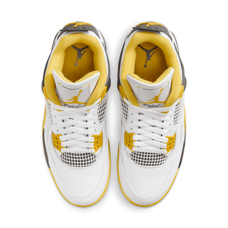 Air Jordan 4 Retro Vivid Sulfur – White & Yellow Sneakers