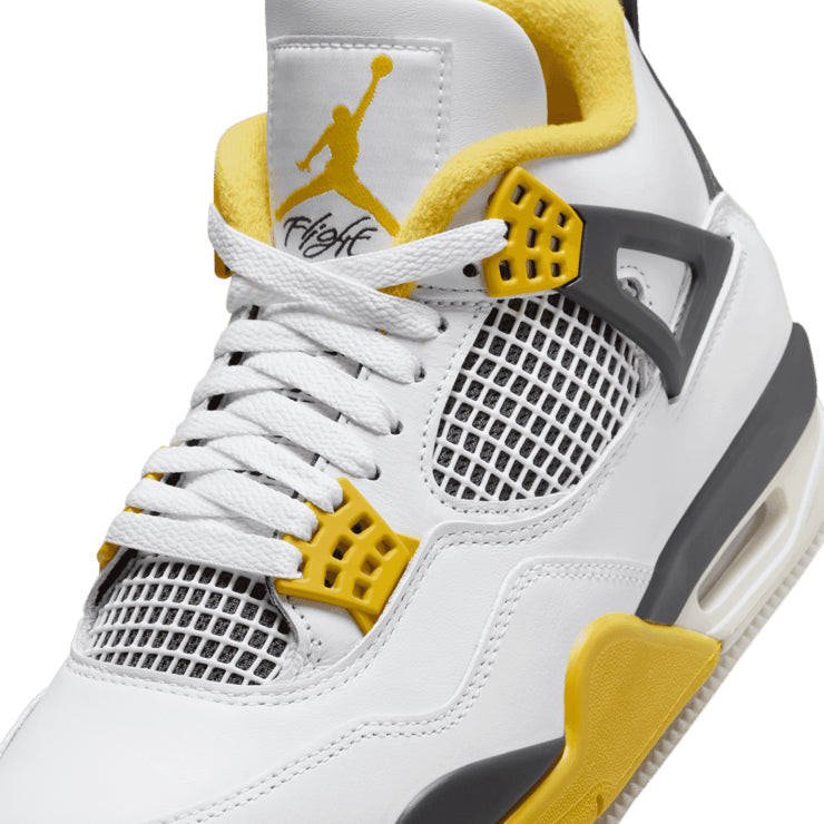 Air Jordan 4 Retro Vivid Sulfur – White & Yellow Sneakers