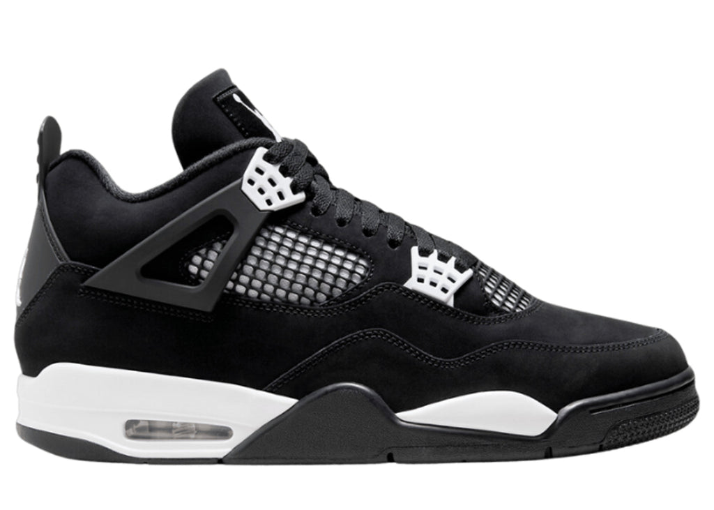 Air Jordan 4 Retro White Thunder – Black & White Sneakers