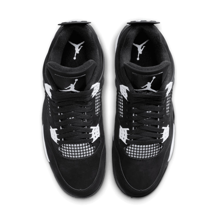 Air Jordan 4 Retro White Thunder – Black & White Sneakers