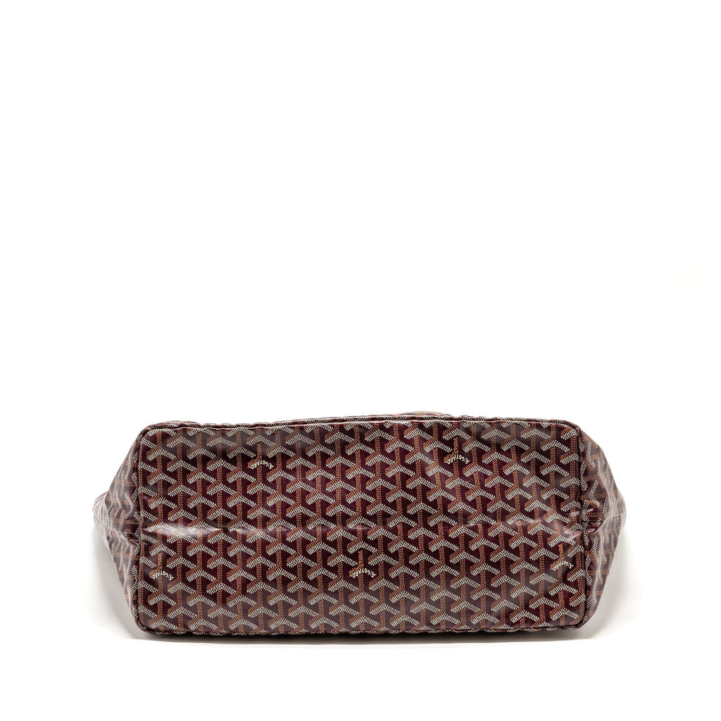 Goyard Saint Louis GM Tote Bag – Burgundy Goyardine Canvas & Calfskin, Silver Hardware
