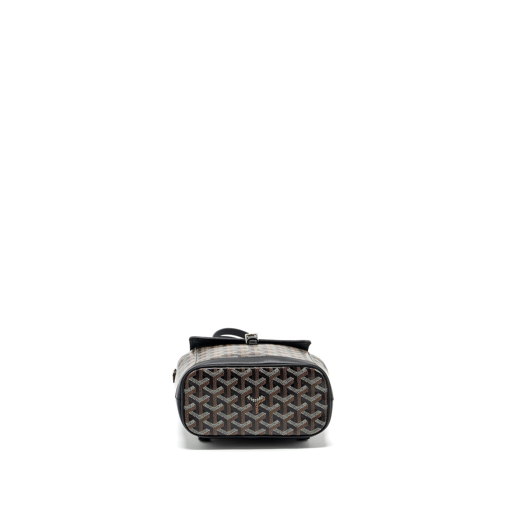 Goyard Mini Alpin Backpack – Black Goyardine Canvas & Leather, Silver Hardware