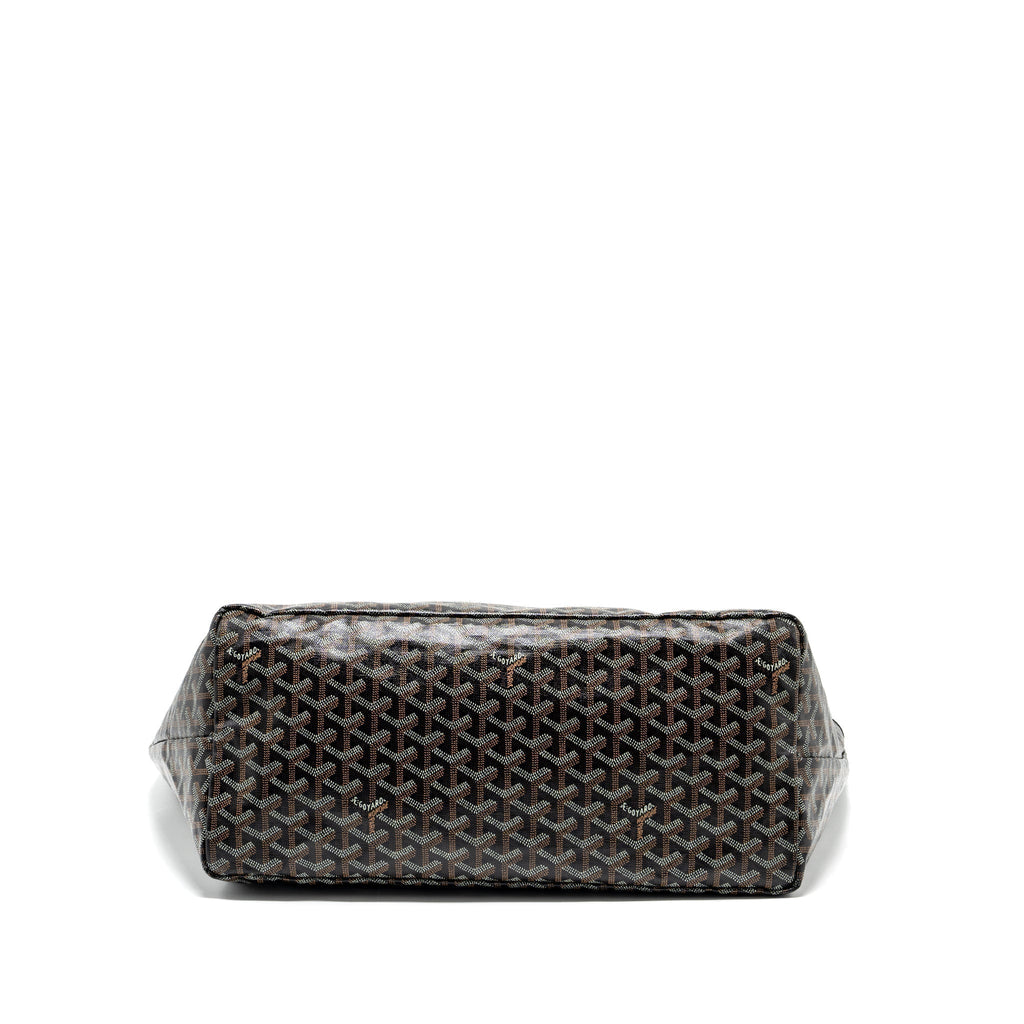 Goyard Saint Louis Tote GM – Black Goyardine Canvas & Leather, Silver Hardware