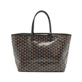 Goyard Saint Louis PM Tote Bag – Black Multicolour Goyardine Canvas, Silver Hardware
