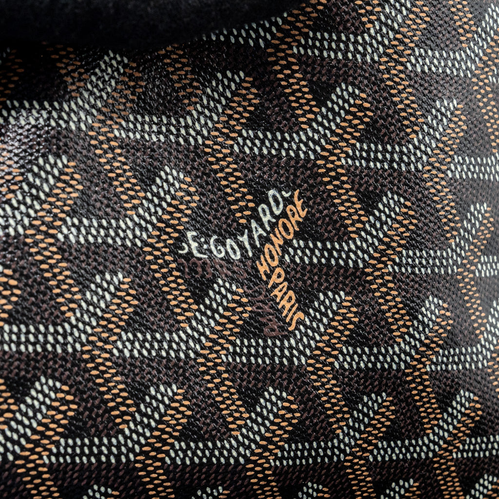 Goyard Saint Louis Tote GM – Black Goyardine Canvas & Leather, Silver Hardware