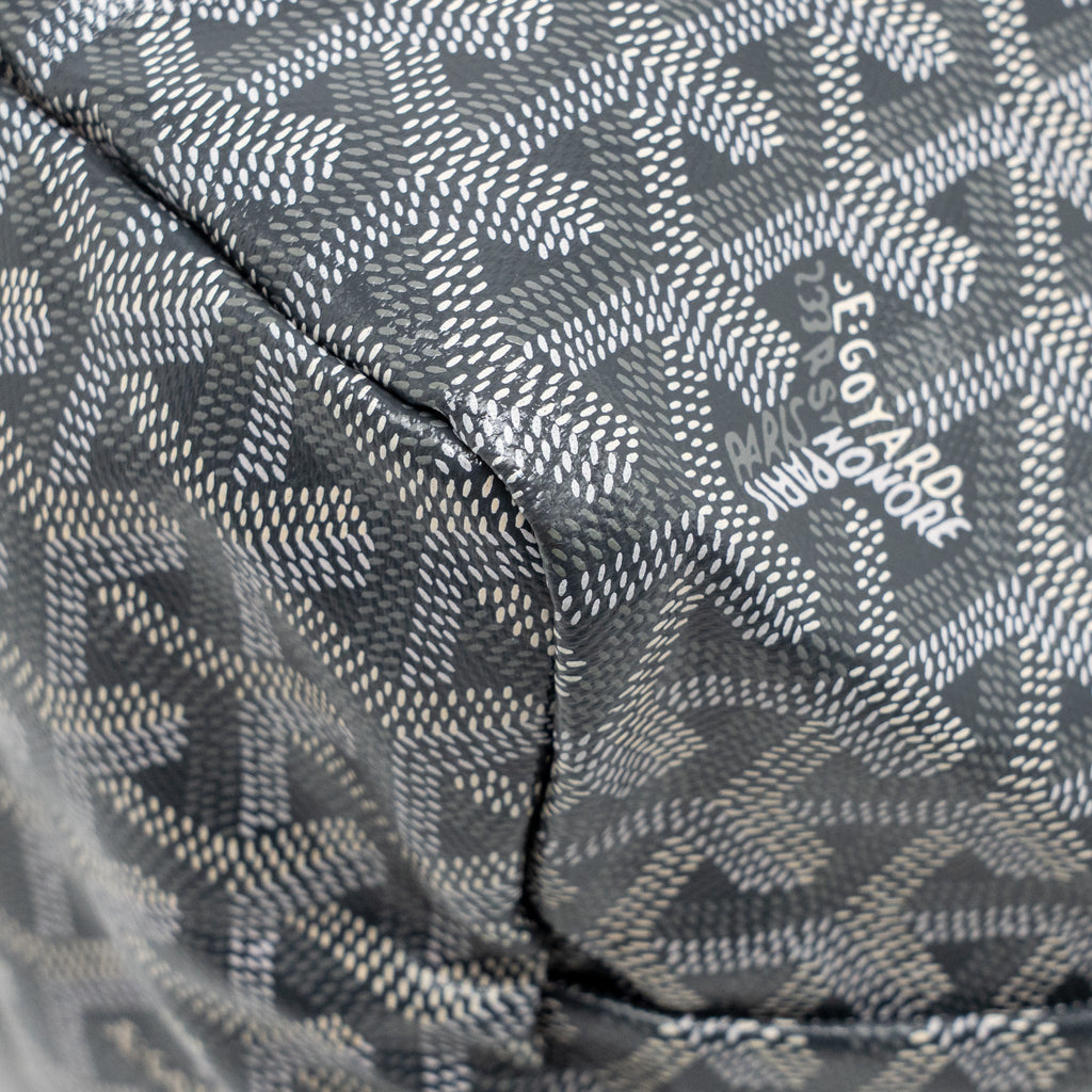 Goyard Saint Louis PM Tote Bag – Grey Goyardine Canvas & Calfskin, Silver Hardware