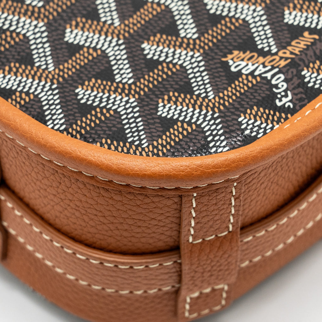 Goyard Belvedere PM Messenger Bag – Brown Goyardine Canvas & Leather, Silver Hardware