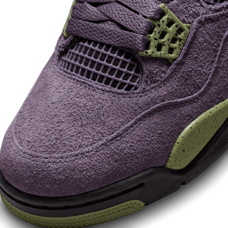 Air Jordan 4 Retro Canyon Purple – Purple & Olive Sneakers