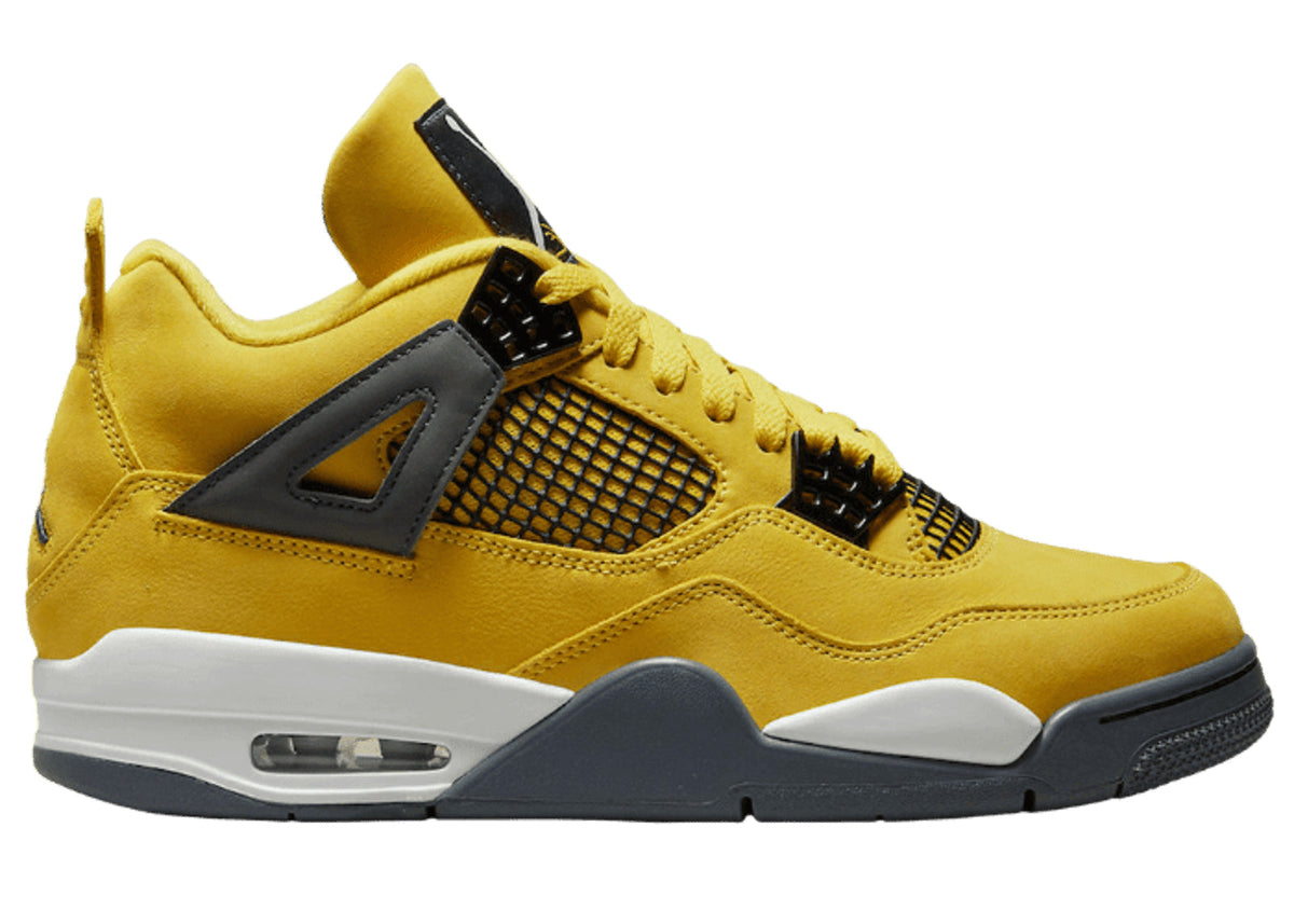 Air Jordan 4 Retro Lightning – Yellow & Grey Sneakers