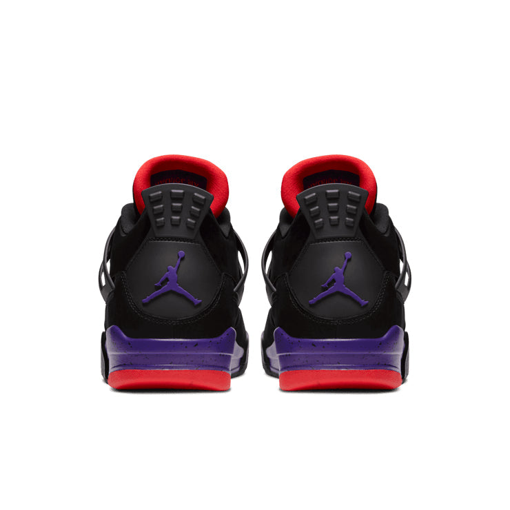 Air Jordan 4 Retro Sneakers – Black, Purple & Red