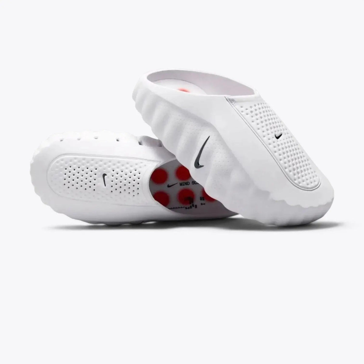 Nike Mind 001 White Speed Red Unisex Mules