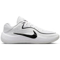 Nike White Low-Top Lace-Up Sneakers with Black Accents