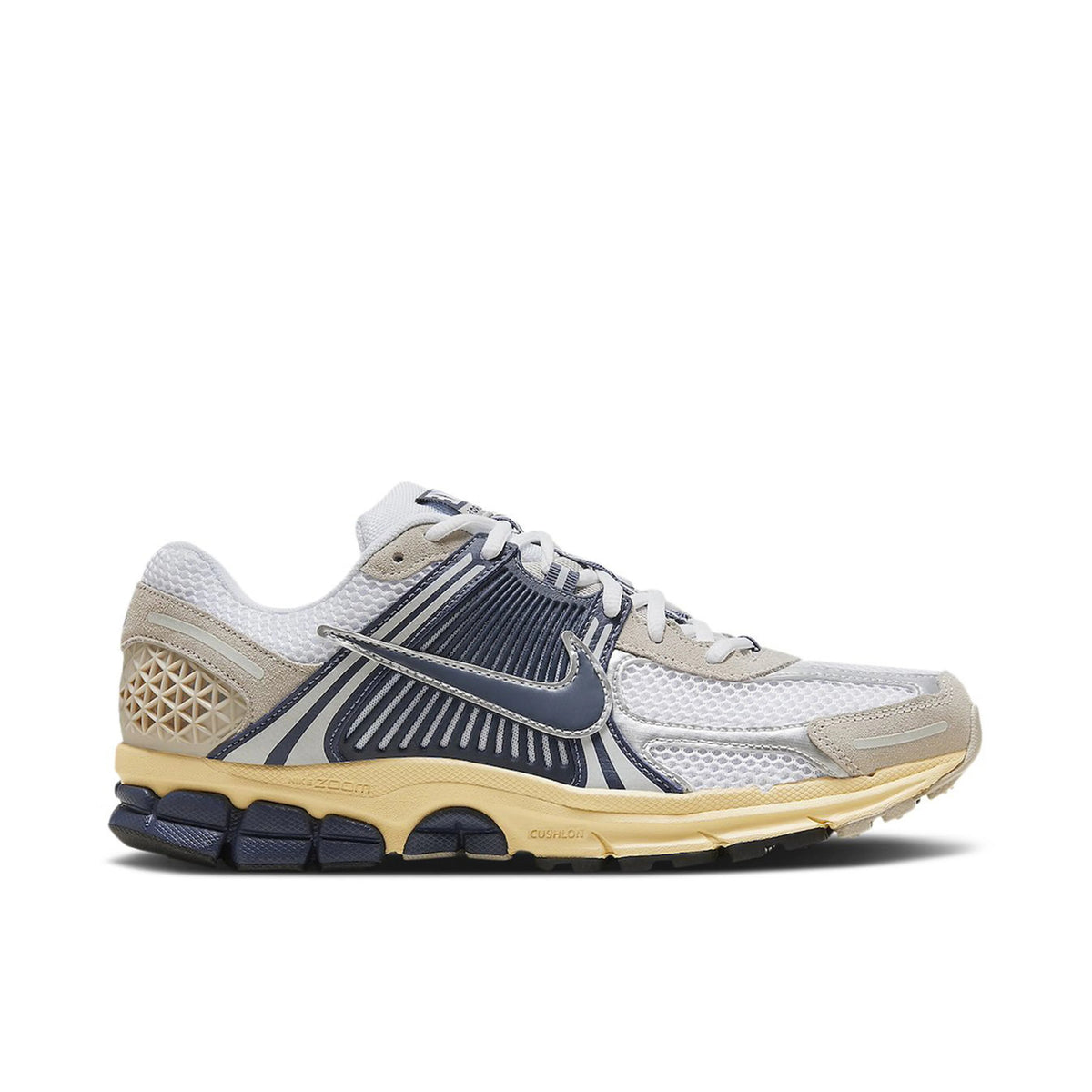 Nike White, Beige & Charcoal Mesh Sneakers