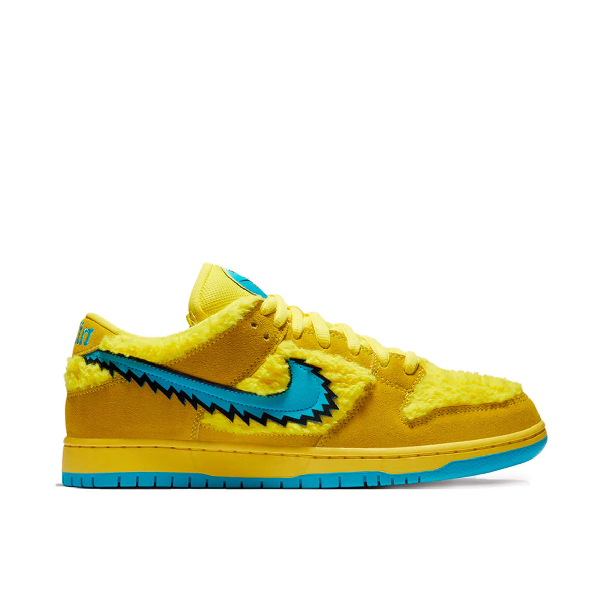 Nike Dunk Low Yellow & Turquoise Textured Sneakers