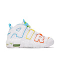 Nike Air More Uptempo White Sneakers with Multicolor Trim