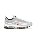 Nike Air Max 97 Silver Sneakers with Red Swoosh