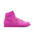 Nike Dunk High Pink Sneakers with Extended Swoosh