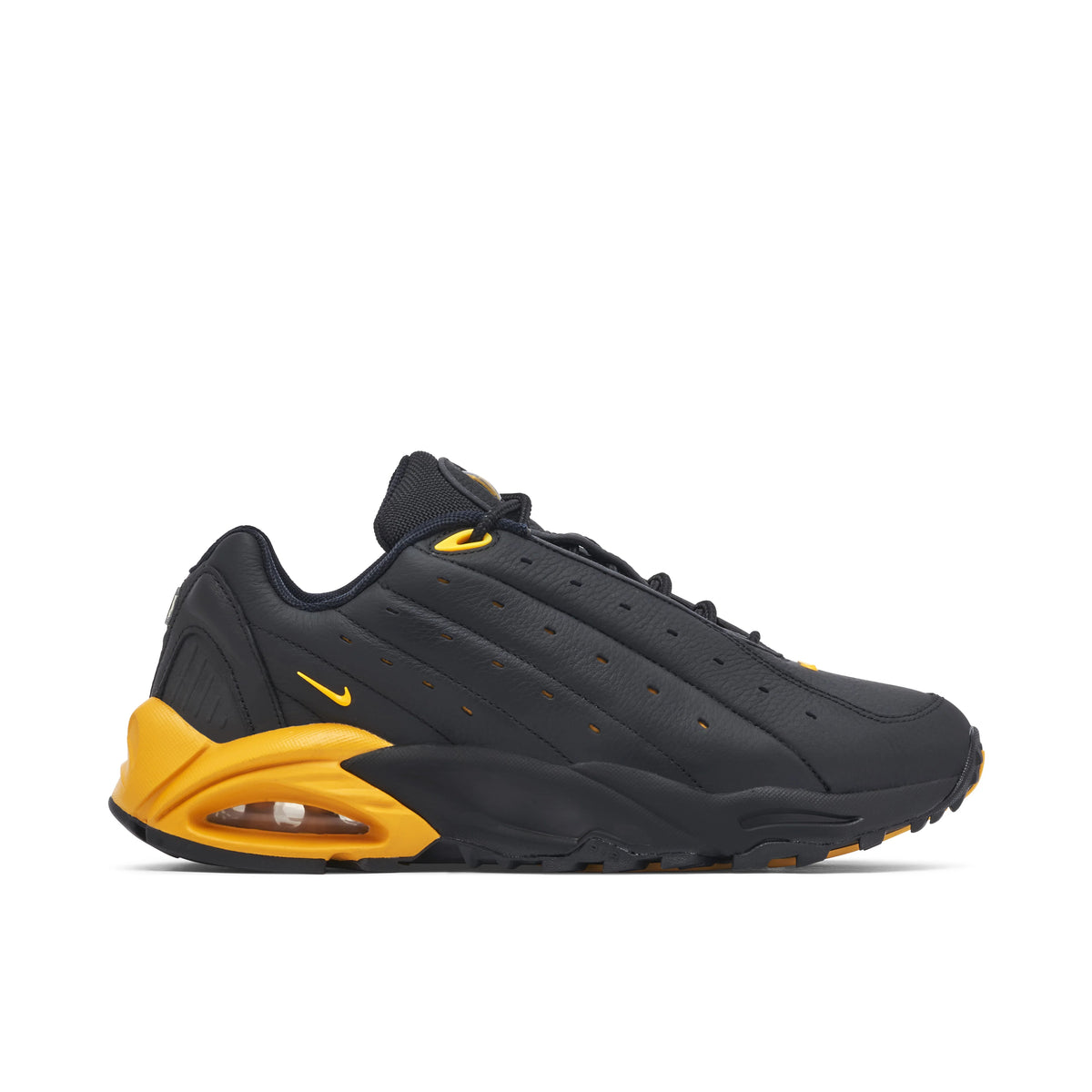 Nike Black & Yellow Sneakers with Visible Heel Air Unit