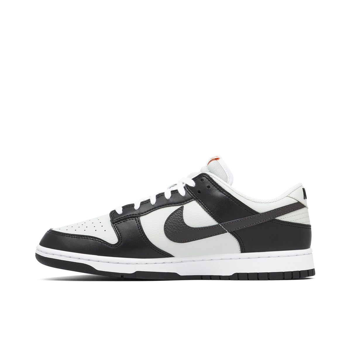 Nike Dunk Low GS Black Bright Mandarin Mini Swoosh Casual Sneakers FN7808-001