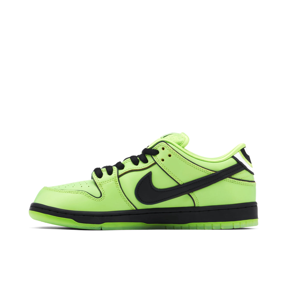 Nike Dunk Low Lime Green & Black Eye-Detail Sneakers