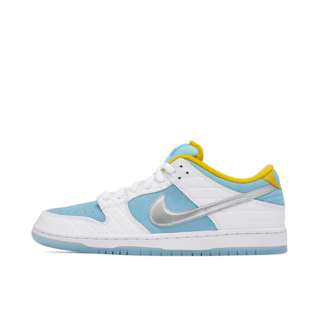 FTC x Nike SB Dunk Low Blue & White Sneakers