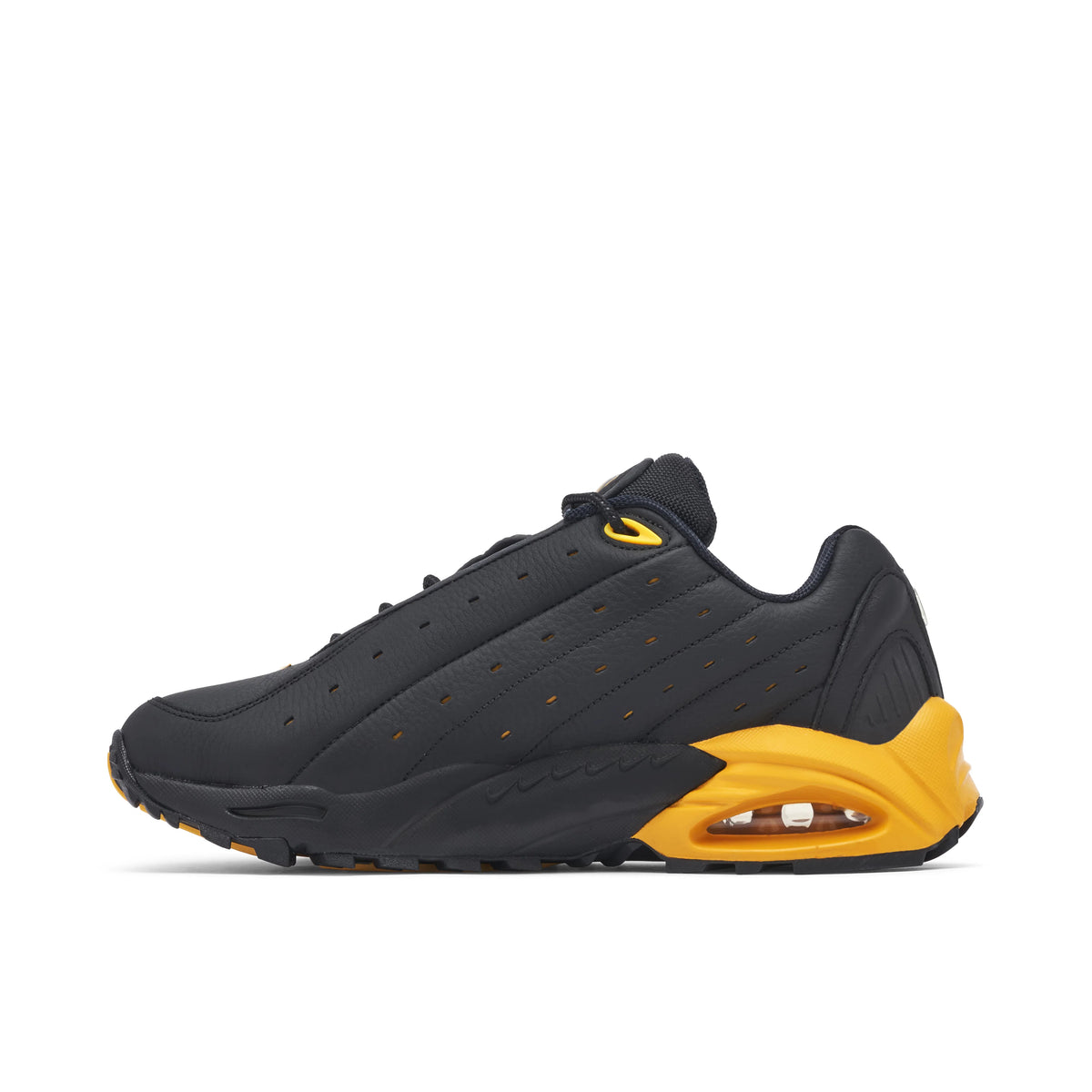 Nike Black & Yellow Sneakers with Visible Heel Air Unit