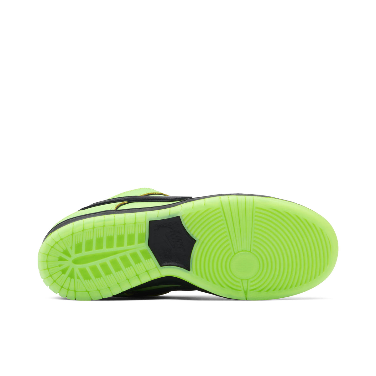 Nike Dunk Low Lime Green & Black Eye-Detail Sneakers