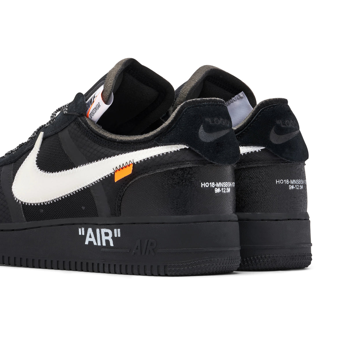 Off-White x Nike Air Force 1 Low Black & White Sneakers